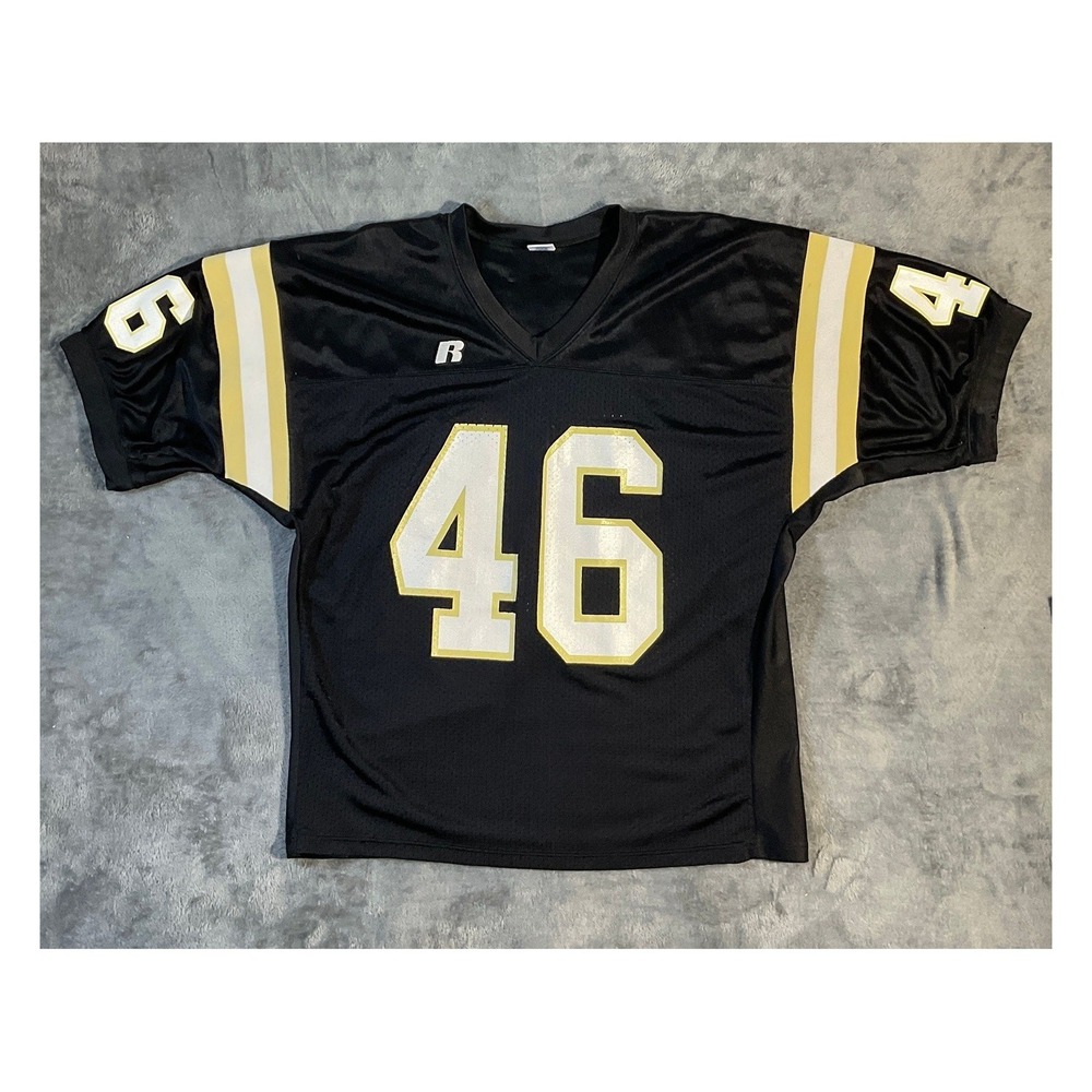Russell Athletic Men's Black Football Jersey #46 Size XL‎